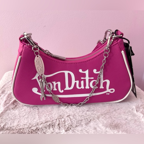 Von Dutch hot pink shoulder bag - Picture 6 of 7